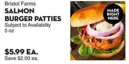Bristol Farms Bristol Farms SALMON BURGER PATTIES offer