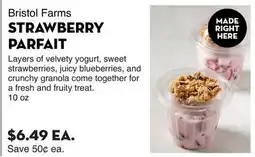 Bristol Farms Bristol Farms STRAWBERRY PARFAIT offer