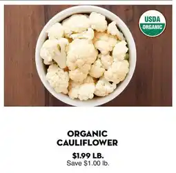 Bristol Farms ORGANIC CAULIFLOWER offer