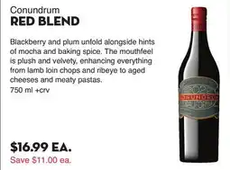 Bristol Farms Conundrum RED BLEND offer
