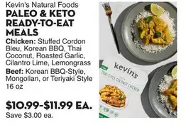 Bristol Farms PALEO & KETO READY-TO-EAT MEALS offer