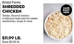 Bristol Farms Bristol Farms SHREDDED CHICKEN offer