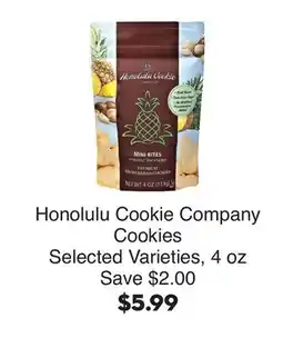 Bristol Farms Honolulu Cookie Company Cookies offer