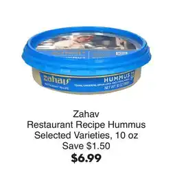 Bristol Farms Zahav Restaurant Recipe Hummus offer