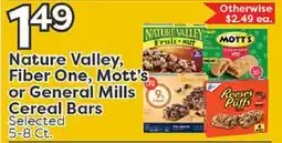 Rich's Fresh Market Nature Valley, Fiber One, Mott's or General Mills Cereal Bars offer