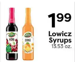Rich's Fresh Market Lowicz Syrups offer