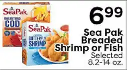 Rich's Fresh Market Sea Pak Breaded Shrimp or Fish offer