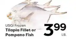 Rich's Fresh Market USGI Frozen Tilapia Fillet or Pompano Fish offer