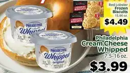 Living Fresh Market Red Lobster Frozen Biscuits, Philadelphia Whipped offer