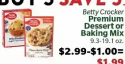 Living Fresh Market Betty Crocker Premium Dessert or Baking Mix offer
