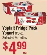 Smart & Final Yoplait Fridge Pack Yogurt offer