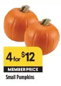 Raley's Small Pumpkins offer