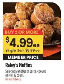 Raley's Raley's Muffins offer