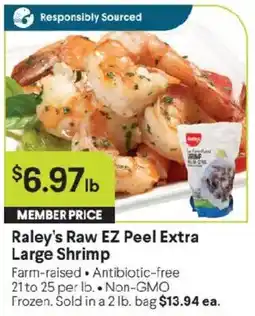 Raley's Raley's Raw EZ Peel Extra Large Shrimp offer