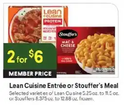 Raley's Lean Cuisine Entrée or Stouffer's Meal offer
