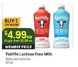 Raley's Fairlife Lactose Free Milk offer