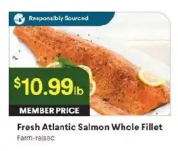Raley's Fresh Atlantic Salmon Whole Fillet offer