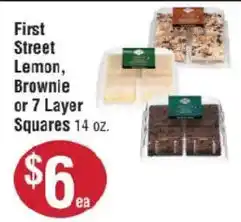 Smart & Final First Street Lemon, Brownie or 7 Layer Squares offer