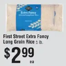 Smart & Final First Street Extra Fancy Long Grain Rice offer