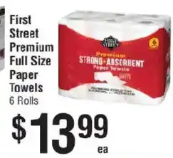 Smart & Final First Street Premium Full Size Paper Towels offer
