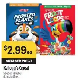 Raley's Kellogg's Cereal offer