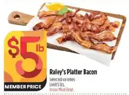 Raley's Raley's Platter Bacon offer
