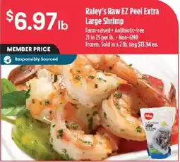 Raley's Raley's Raw EZ Peel Extra Large Shrimp offer