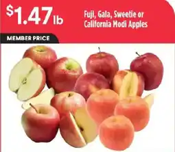Raley's Fuji, Gala, Sweetie or California Modi Apples offer