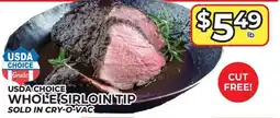 Price Cutter Usda choice whole sirloin tip offer