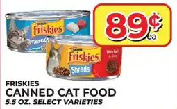Price Cutter Friskies canned cat food offer