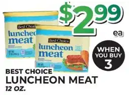 Price Cutter Best Choice luncheon meat offer