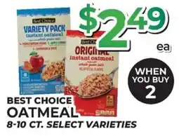 Price Cutter Best Choice Oatmeal offer