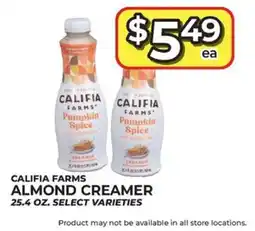 Price Cutter Califia Farms Almond Creamer offer