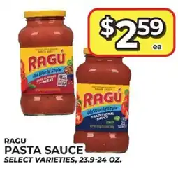 Price Cutter Ragu pasta sauce offer