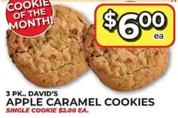 Price Cutter David's apple caramel cookies offer