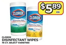 Price Cutter Clorox disinfectant wipes offer