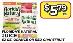 Price Cutter Florida's natural juice offer