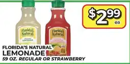 Price Cutter Florida's natural lemonade offer