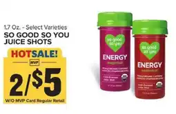 Food Lion So Good So You Juice Shots offer
