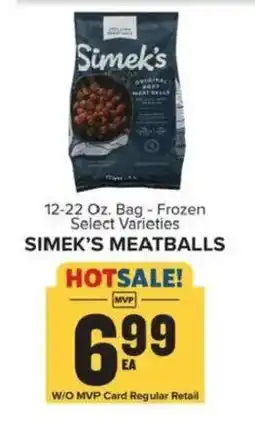 Food Lion Simek's meatballs offer