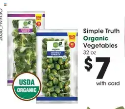 Fred Meyer Simple Truth Organic Vegetables offer