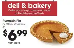 Fred Meyer Fred Meyer pumpkin pie offer