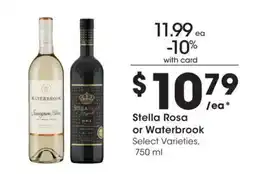 Fred Meyer Stella Rosa or Waterbrook offer