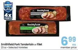 Safeway Smithfield Pork Tenderloin or Filet offer