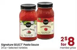Safeway Signature Select Pasta Sauce offer