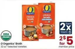 Safeway O Organics Broth offer