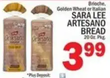 Ctown Sara Lee Artesano Bread offer