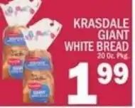 Ctown Krasdale giant white bread offer