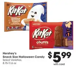 Fred Meyer Hershey's Snack Size Halloween Candy offer
