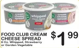 Foodland Food Club cream cheese spread offer